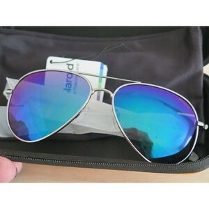 POLAROID P4139B Aviator Blue Green Mirror Mens Sunglasses Polarized